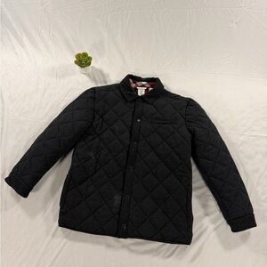 Tommy Bahama Big Boys Size L(10/12) Black Snap Quilted Jersey Insulated Jacket